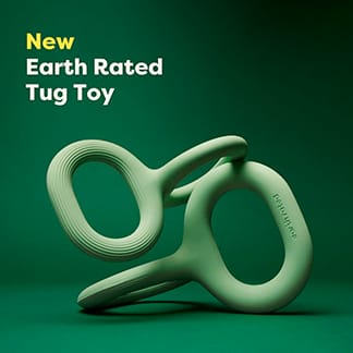 Earth Rated Tug Toy - Green Rubber - Small & Large sizes