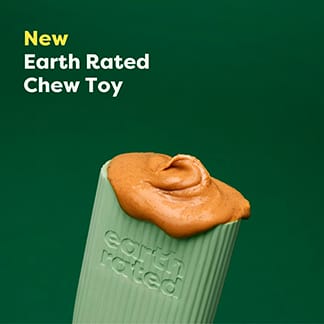 Earth Rated Chewtoy - Green Rubber - Small & Large sizes