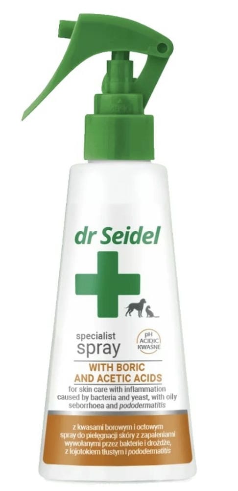 Dr Seidel Spray With Boric & Acetic Acids 100ml Dogs & Cats