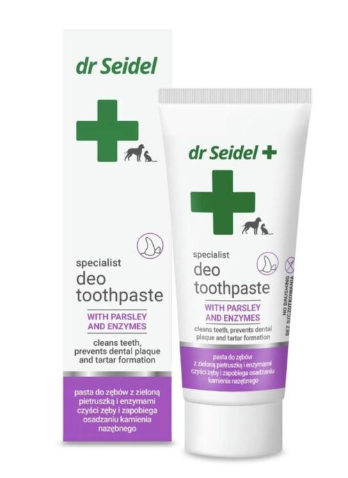 Dr Seidel Deo Toothpaste with Parsley & Eucalyptus 105g Dogs & Cats