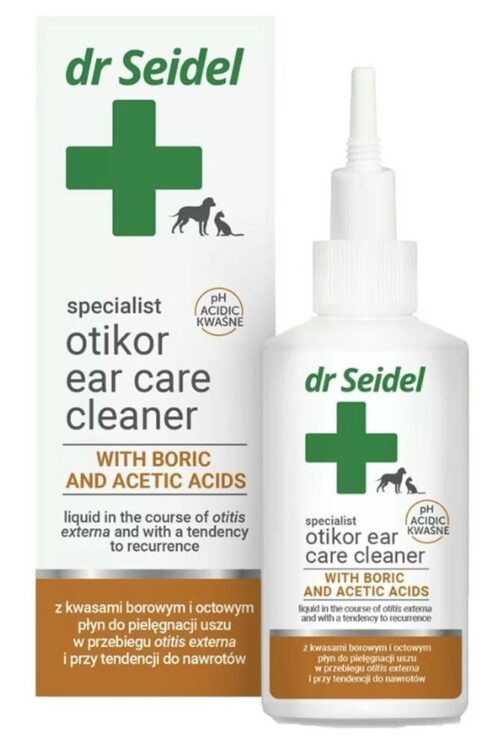 Dr Seidel OTIKOR - Ear Cleaner With Boric & Acetic Acids 75ml Dogs & Cats