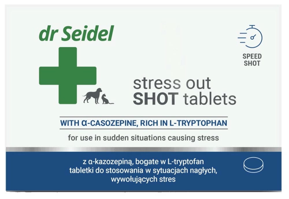 Dr. Seidel Stress Out Shot Tablets x10 Dogs & Cats