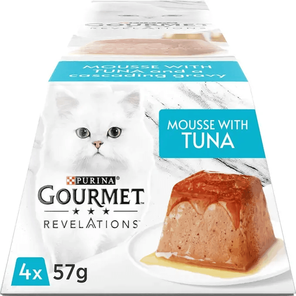 GOURMET® Revelations Mousse with Tuna Wet Cat Food - Box of 6 Cases of 4x57gr Pack - Image 2