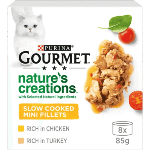 GOURMET® Nature's Creations Poultry Wet Cat Food- 8x85gr