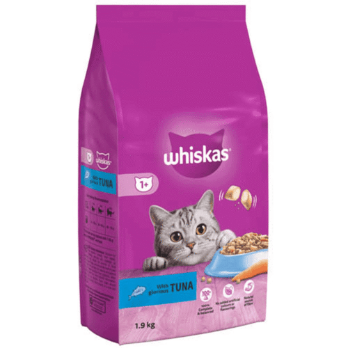 WHISKAS 1+ ADULT DRY TUNA