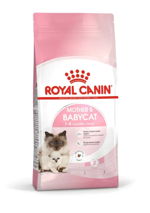 Royal Canin Mother & Babycat – Complete Dry Food for Pregnant & Nursing Cats & Kittens 2kg | 4kg