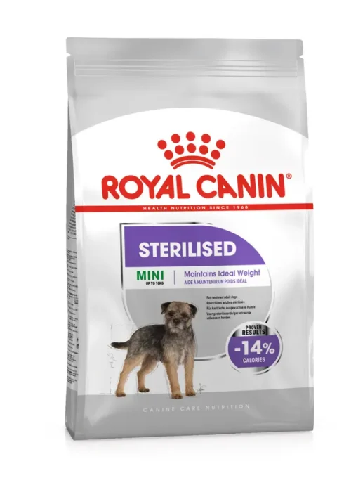 Royal Canin Mini Sterilised – Complete Dry Food for Neutered Adult Small Breed Dogs 1kg | 3kg
