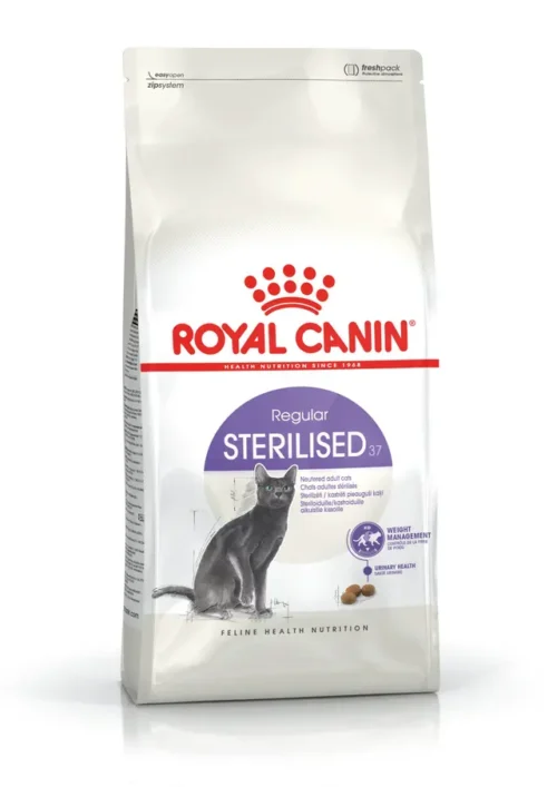 Royal Canin Sterilised 37 – Complete Dry Food for Sterilised Adult Cats 2kg>>15kg