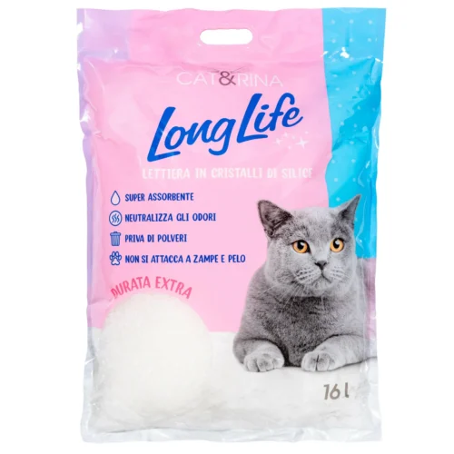 CAT & RINA LONGLIFE SILICA LITTER 5.5LTRS | 16LTRS