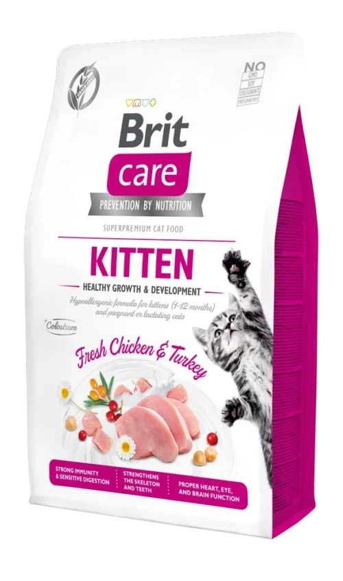 Brit Care Cat Grain-Free KITTEN HEALTHY GROWTH AND DEVELOPMENT 2KG