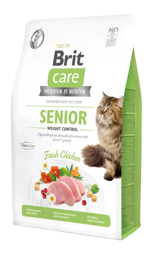 Brit Care Cat Grain-Free Chicken SENIOR AND WEIGHT CONTROL 2KG