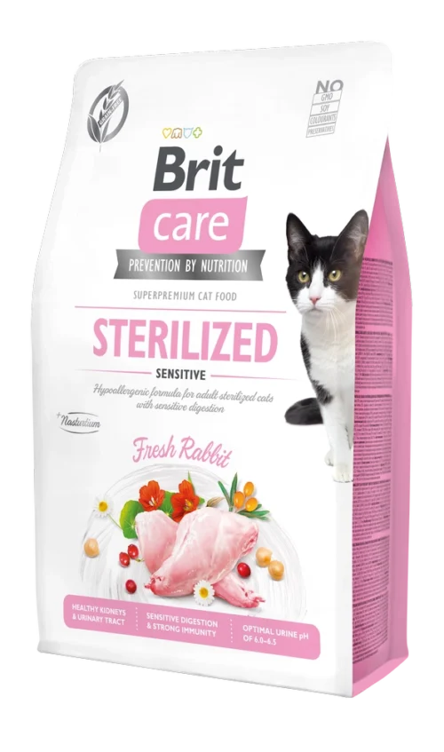 Brit Care Cat Grain-Free STERILIZED SENSITIVE 2KG | 7KG