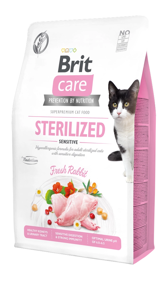 Brit Care Cat Grain-Free STERILIZED SENSITIVE 2KG | 7KG