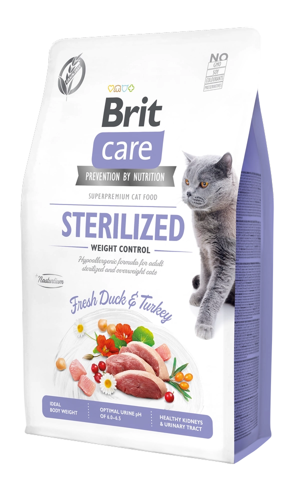 Brit Care Cat Grain-Free STERILIZED AND WEIGHT CONTROL 2KG | 7KG