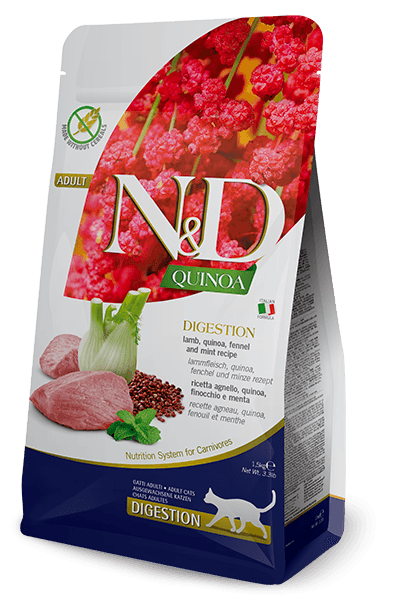 Farmina N&D Quinoa Digestion Adult Cat Dry Food 1.5kg