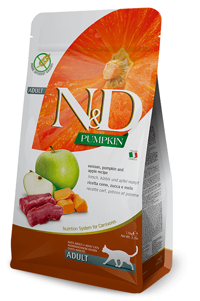 Farmina N&D Pumpkin Venison & Apple Adult Cat Dry Food 1.5kg | 5kg