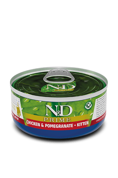 Farmina N&D Chicken & Pomegranate Kitten Wet Food 24x70g Tins