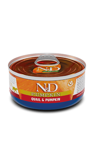 Farmina N&D Pumpkin Quail & Pumpkin Adult Cat Wet Food 24x70g Tins