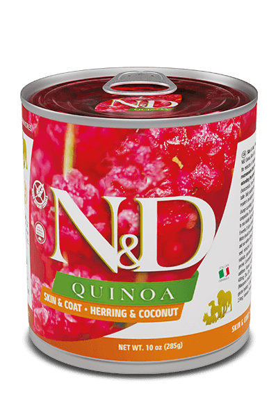 Farmina N&D Quinoa Skin & Coat - Herring & Coconut Adult Dog Wet Food 6x140gr | 6x285gr