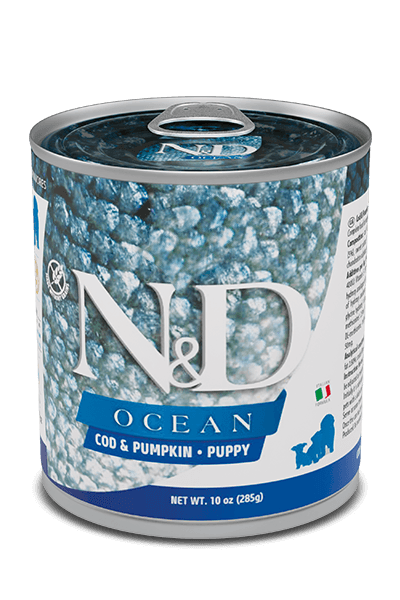 Farmina N&D Ocean - Cod & Pumpkin - PUPPY Dog Wet Food 6x140gr | 6x285gr