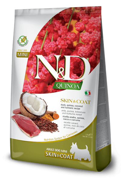 Farmina N&D Quinoa Skin & Coat Duck Mini Adult Dry Dog Food 2.5KG
