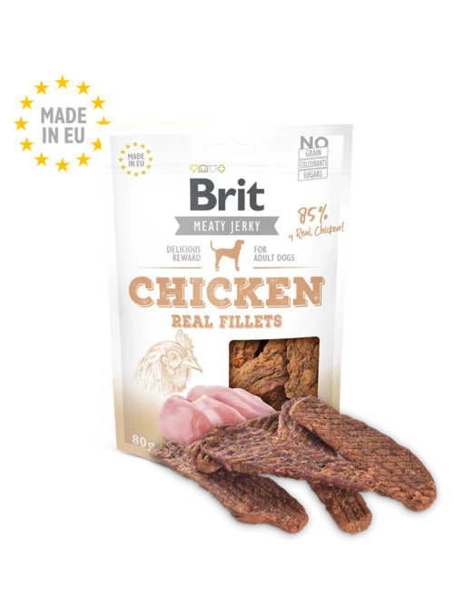 Brit Meat Jerky Snack- Chicken Fillets 80g