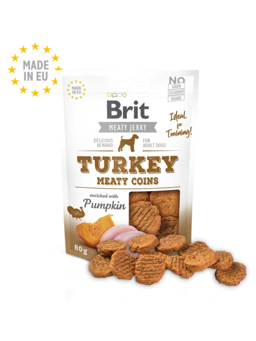 Brit Meat Jerky Snack – Turkey Meaty coins 80g