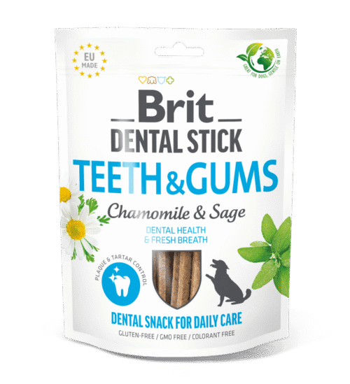 Brit Dental Stick Teeth & Gums with Chamomile & Sage​ 7pcs