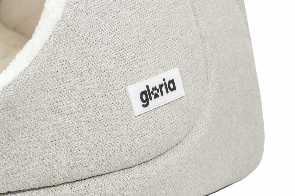 Gloria Sweet Cave – Beige & Grey Pet Cave Bed 40x40cm - Image 5