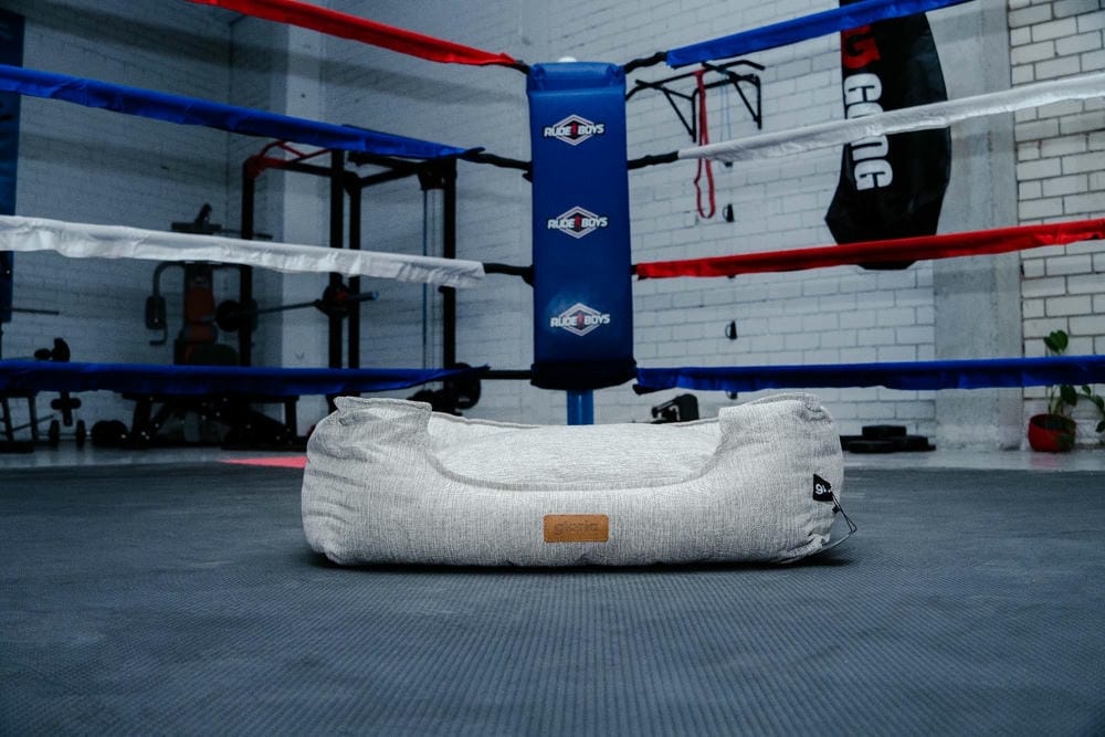 Gloria Santillana Rectangular Bed – Soft Beige & Grey Pet Bed - Image 2