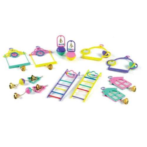 Classic Mixed Bird Toys 12 Piece Pack