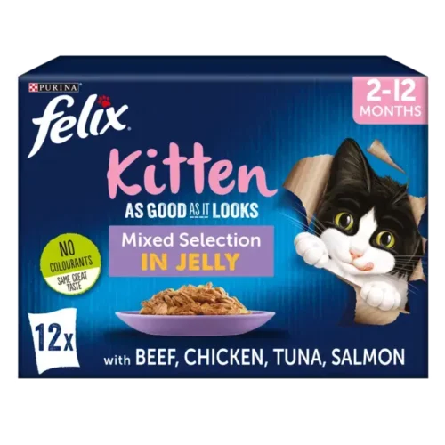 PURINA FELIX As Good As it Looks KITTEN - Mixed Selection in Jelly Wet Cat Food 24x85g | 48x85g Pouches
