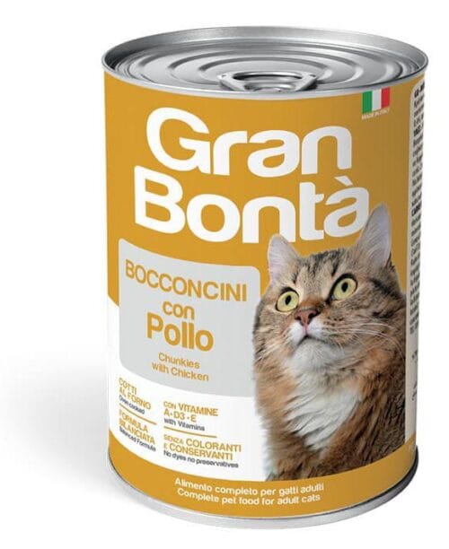 Monge Gran Bontà Adult Cat Chunkies with Chicken 24x400g Cans