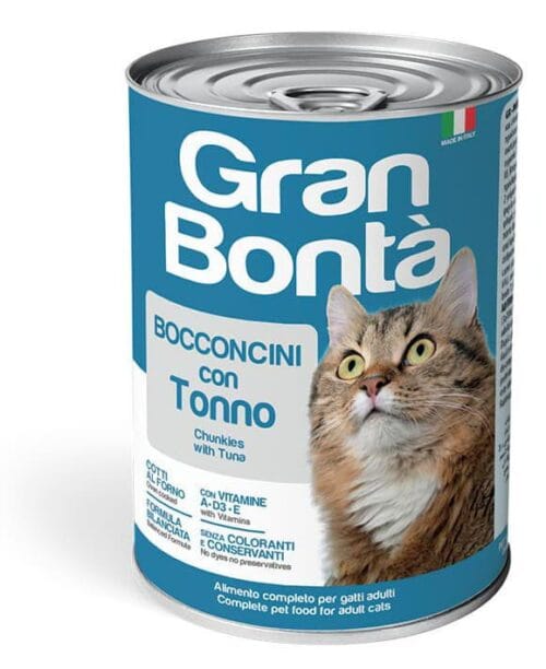 Monge Gran Bontà Adult Cat Chunkies with Tuna 24x400g Cans