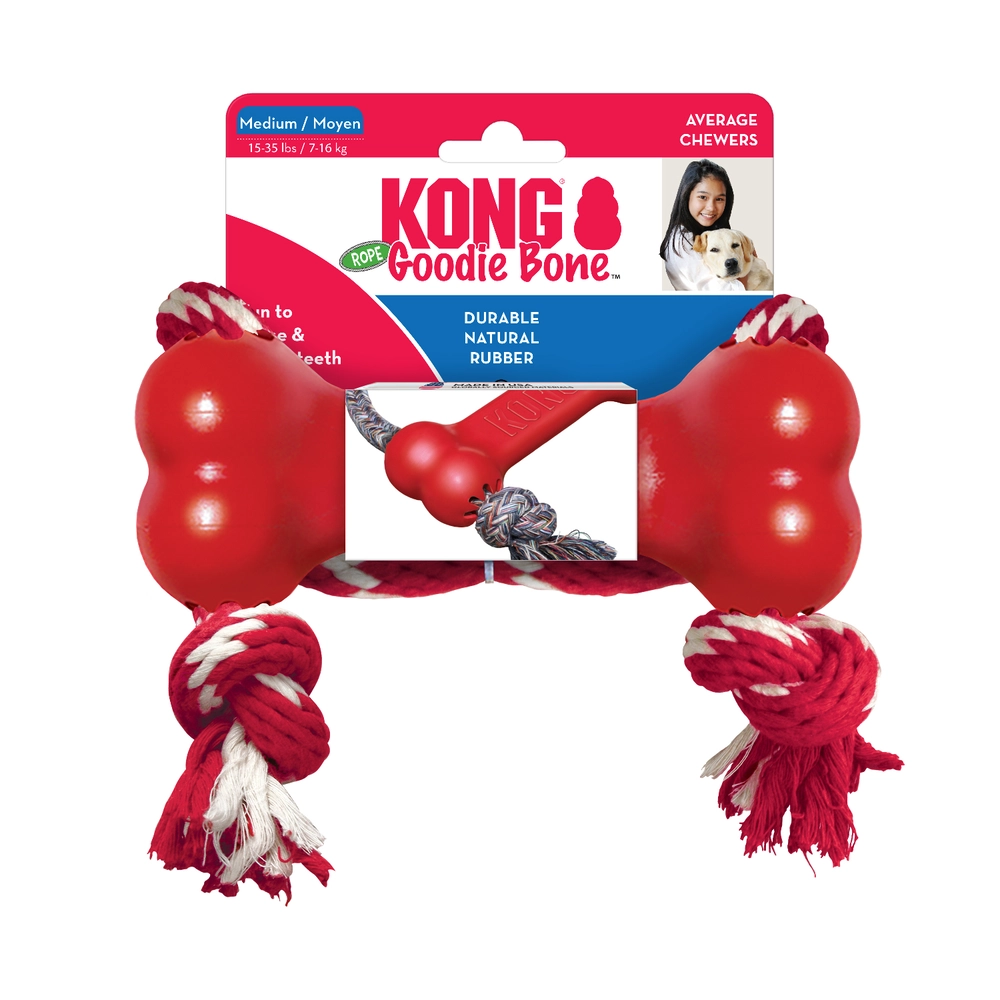 KONG Goodie Bone with Rope - Image 2