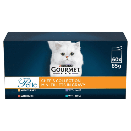 PURINA GOURMET Perle Chef's Collection in Gravy - Adult Wet Cat Food 40x85g Pouches