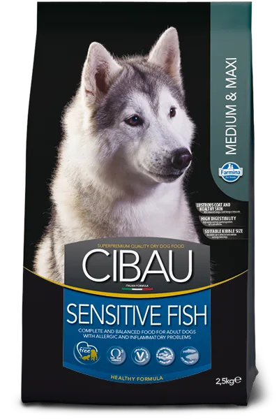 Farmina Cibau Sensitive Fish Medium & Maxi Dry Dog Food 12KG