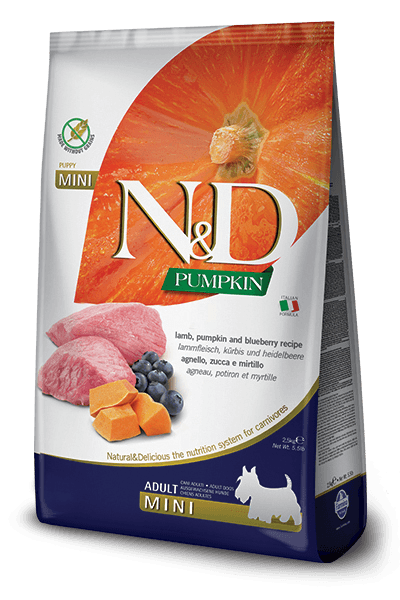 Farmina N&D Pumpkin Lamb & Blueberry Adult Mini Dry Dog Food 2.5KG | 7KG