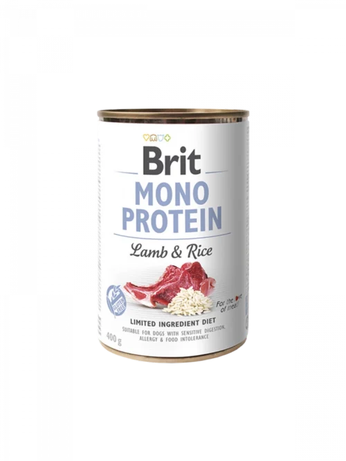 BRIT MONO PROTEIN LAMB & RICE 6x400g Cans